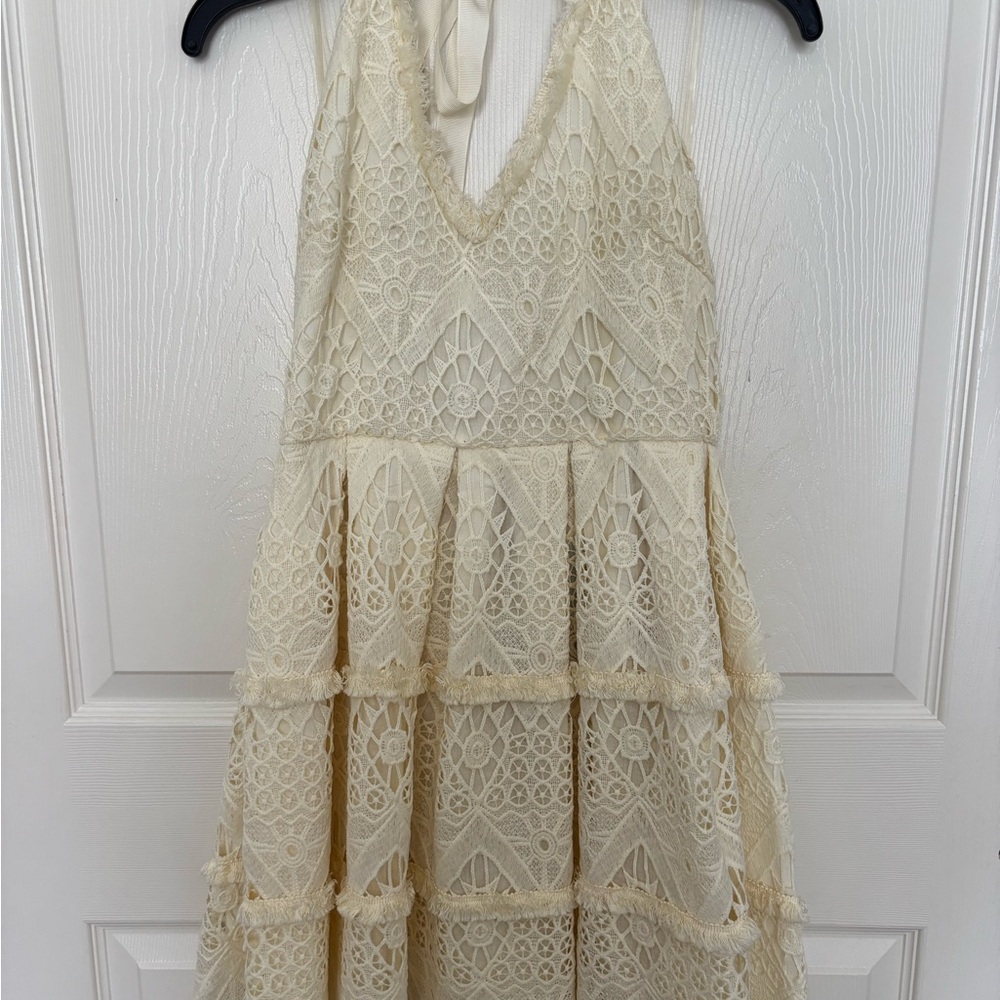 Ima Lemon Cream Lace women’s Dress